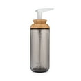 thumbnail image 4 of Full Circle Foamance, Glass Foaming Soap Dispenser, Bamboo Lid, 16-Ounce, Gray Tinted, 4 of 4