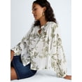 thumbnail image 4 of Scoop Women’s Blouson Sleeve Shirt, Sizes XS-4X, 4 of 5
