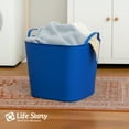 thumbnail image 4 of Life Story 26 Quart Flexi Tub, Versatile Storage Tote Home Organizer with Handles, Blue, 4 of 7