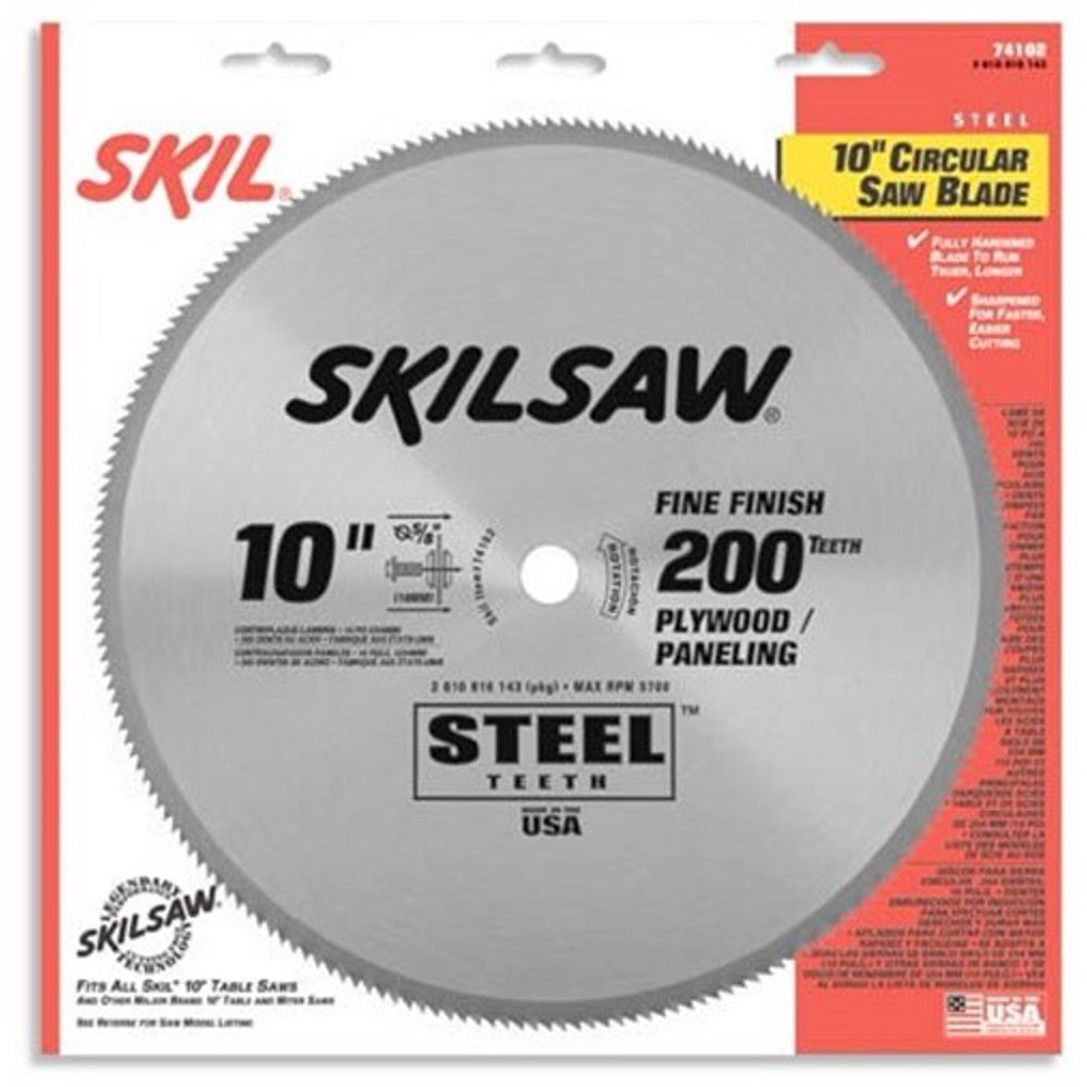 Skil 74102 10" 200 Tooth Steel Circular Saw Blade