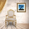 thumbnail image 3 of Highmith, Carol 12x12 Gold Ornate Wood Framed with Double Matting Museum Art Print Titled - A pumpjack in Wichita County, TX, 3 of 4