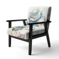 thumbnail image 3 of Designart "Blue Modern Floral Pattern" Upholstered Traditional Accent Chair and Floral & Botanical Arm Chair - Multiple Color & Pattern, 3 of 7