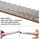thumbnail image 4 of KAIYANG Regla con muescas para mástil de guitarra con borde recto de acero inoxidable 24,75 Herramienta para construir guitarras, 4 of 5
