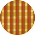 thumbnail image 1 of Ahgly Company Indoor Round Patterned Scarlet Red Area Rugs, 6' Round, 1 of 6