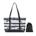 thumbnail image 7 of FORMRS Laptop Tote Bag for Women with 15.6" Computer Compartments Handbag, Light Sharks, 7 of 7