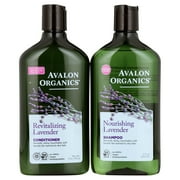 Avalon Organics Lavender Nourishing Shampoo & Conditioner Duo, 11 oz
