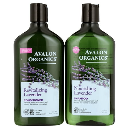 Avalon Organics Lavender Nourishing Shampoo & Conditioner Duo, 11 oz