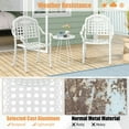 thumbnail image 5 of GVN Outdoor Dining Chairs, Patio Bistro Chairs,Cast Aluminum Patio Chairs Set of 2 with Armrests-White, 5 of 10