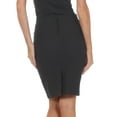 thumbnail image 2 of Sakkas Knee Length Tiered Sleek Stretch Skirt - Charcoal - Small, 2 of 2