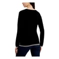 thumbnail image 2 of Tommy Hilfiger Womens Heart Stripe Trim V-Neck Sweater, 2 of 2