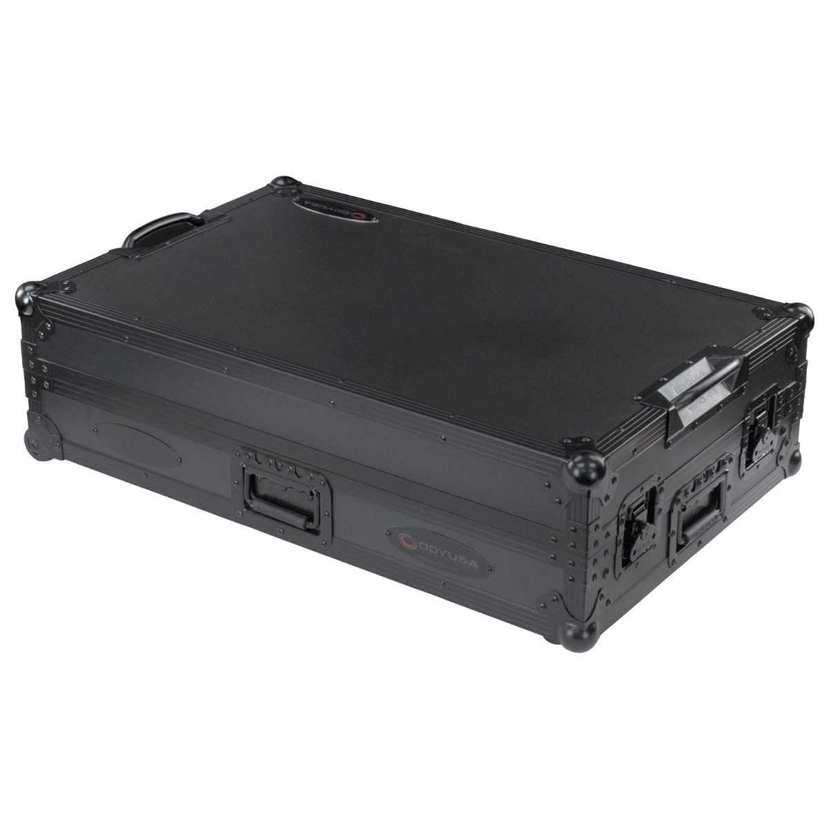 Odyssey FZGSDDJREV5CWBL Black Label 1U Flight Case for Pioneer DDJ-REV5 DJ Controller with Laptop Platform & Wheels with Lock Package