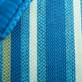 thumbnail image 6 of SAFAVIEH Braided Fechin Bordered Machine Washable Reversible Area Rug, Aqua/Green, 4' x 4' Round, 6 of 8