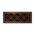 thumbnail image 2 of Decor Grates (4-Pack) 4x12 Gothic Floor Register Vent Cover, Adjustable Airflow Control, Rubbed Bronze (AGH412-RB), 2 of 5