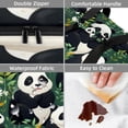thumbnail image 4 of Panda Double Layered Insulated Refrigerated Large Capacity Lunch Bag with Two Compartments - 7.1x11.4x16.1 Inches, 4 of 6
