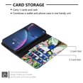 thumbnail image 6 of Leather For Samsung Galaxy S25 5G 6.2-inch Wallet Case Butterflys&Flowers, With Card Holder,Wristband,Magnetic Clasp Kickstand Folio Cover,Color-7,For Galaxy S25 5G, 6 of 9
