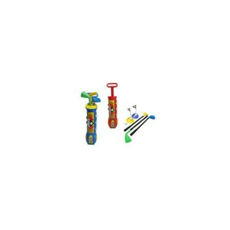 - Deluxe Kid's Happy Golfer Toy Golf Set w/ 3 Golf Balls, 3 Types of Clubs, 2 Practice Holes, Perfect Golf Set for Children (Colors May Vary)