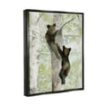 thumbnail image 3 of Stupell Bear Cubs Climbing Tree Nature Animals & Insects Painting Black Floater Framed Art Print Wall Art, 3 of 6