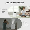 thumbnail image 4 of smartmi Evaporative Humidifiers Cool No Mist Humidifiers for Bedroom Air Humidifiers for Baby 4L Top Fill Self-Cleaning Quiet Smart APP Control Auto Shutoff Air-drying Shockproof White, 4 of 5