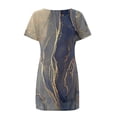 thumbnail image 5 of Fankiway Robe d'Été Imprimée pour Femmes, Jour de l'Indépendance, Décontractée, à Manches Courtes, Col Rond, Grande Taille, Printemps 6669, 5 of 5