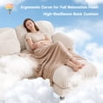 thumbnail image 6 of Aoowow 72.4'' 2 Seater Cloud Sofa, U-Shaped Chenille Modular Couch with Deep Seat, Soft Loveseat for Living Room, Apartment, Beige, 6 of 11