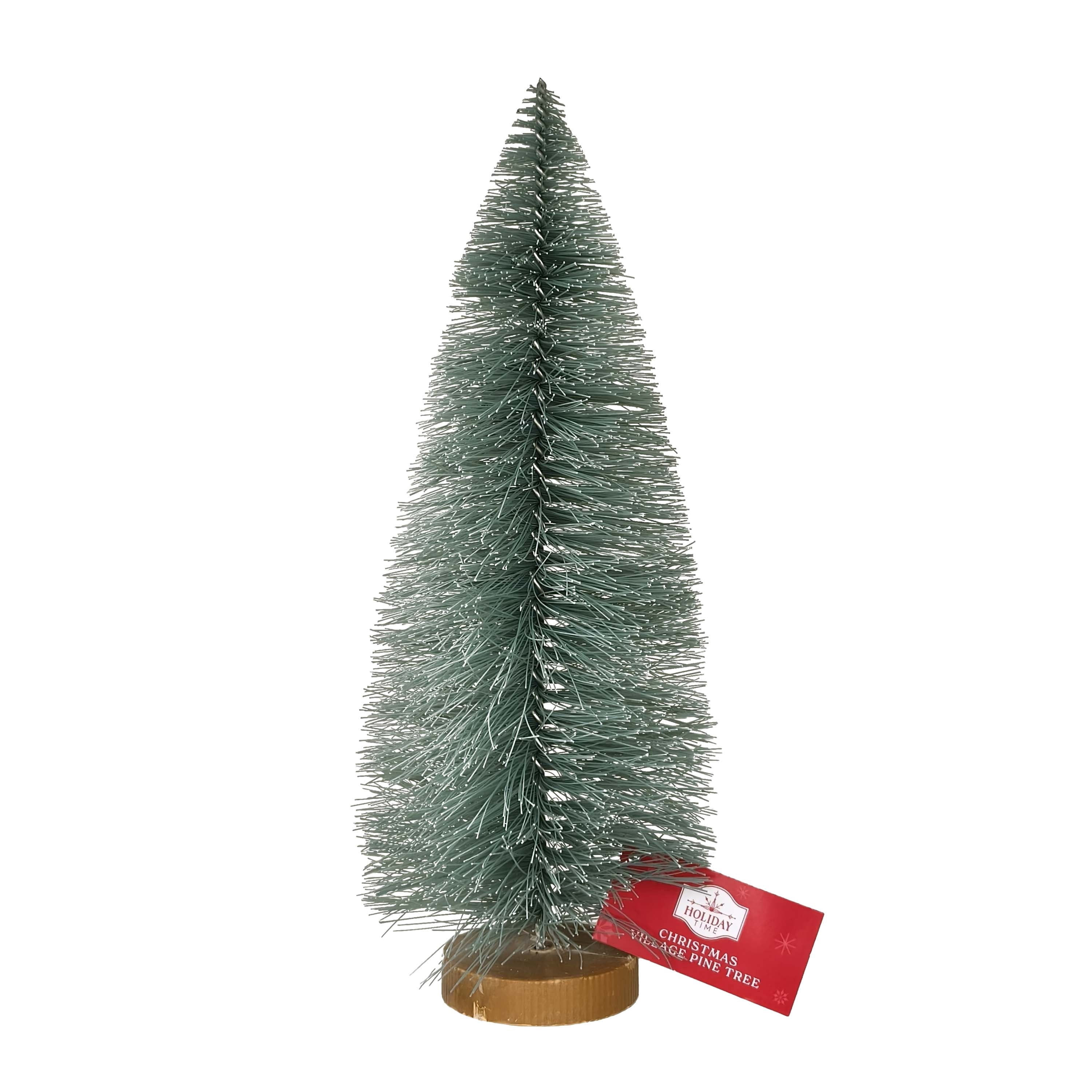 Christmas Village Pine Tree, Green, 9", by Holiday Time