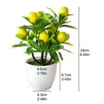 thumbnail image 2 of Sufanic Artificial Potted Flowers Fake False Plant Outdoor Yard Garden Home In Pot Decor, 2 of 6