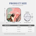 thumbnail image 3 of KLL Colorful Cat With Flowers for Windshield Sun Shade 2-Piece Foldable Car Front Window Sunshade for Most Sedans SUV Truck-Small, 3 of 6