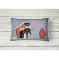 thumbnail image 2 of Carolines Treasures BB2787PW1216 Dog House Collection Standard Schnauzer Salt and Pepper Canvas Fabric Decorative Pillow, 2 of 3