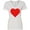 AA-White, variant on Inktastic Red Heart Women's V-Neck T-Shirt