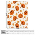 thumbnail image 2 of Halloween Fleece Throw Blanket,Ghost Pumpkin Lantens Print Soft Throws for Bed Couch Sofa,Decorative Halloween Flannel Soft Throw Blanket for Women,Men,Kids,2.46*3.28Ft, 2 of 7