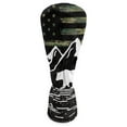 thumbnail image 2 of Yuyamidu Bear Golf Club Head Covers for Driver, Fairway Woods, Hybrid Waterproof PU Leather Golf Head Cover Green American Flag Golf Headcover, 2 of 8