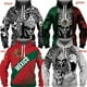 thumbnail image 2 of Sudadera con capucha con estampado mexicano para hombre, sudadera informal con estampado 3D, sudadera holgada informal de gran tamaño, ropa de calle, 2 of 4