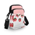 thumbnail image 3 of HELLHERO Strawberry Pattern Women Messenger Bag for Adults Leakproof Sling Bag Polyester 2 Layers, 3 of 7