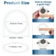 thumbnail image 3 of Uxcell 1-Pack Anillos Goof para Luces Empotradas de 3", 3.2" ID 3.9" OD Anillo de Recorte de Acero Duradero Montaje Flush Blanco, 3 of 6