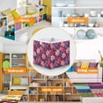 thumbnail image 5 of Cabinet Storage Basket 15.75x10.63x6.96 Inches Storage Box Foldable, Storable and Easy to Assemble ，Open Home Storage Bins ，Closet Storage Bins Purple Maple Leaves, 5 of 8