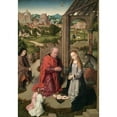 thumbnail image 3 of David, Gerard 11x14 Black Modern Framed Museum Art Print Titled - The Nativity, 3 of 5