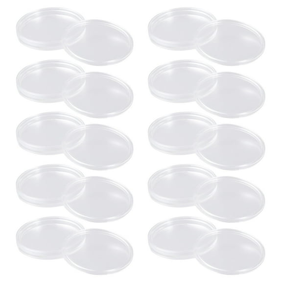 WORGEOUS 10PCS Collection Protective Box Coin Box Plastic Transparent Box