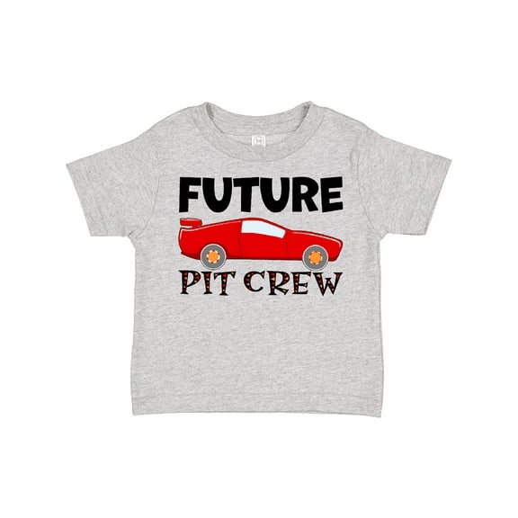 Inktastic Future Pit Crew Red Race Car Boys or Girls Toddler T-Shirt