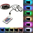 thumbnail image 2 of CAROOTU 5050 USB Mood Light RGB Multi Couleur Strip Light TV Rétro-Éclairage 24 Touches Télécommande, 2 of 6