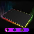 thumbnail image 2 of Ruiboury LED RGB Mouse Pad Cushion Household Player Mat Gaming Equipment Computer Rubber Craft Mousepad Accessories PC Fitting 300*350*4MM, 2 of 6