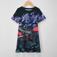 thumbnail image 3 of Valorant Omen Girls Short Sleeve Dress Soft Cute Designs Dresses Casual T-Shirt Dress 110CM, 3 of 7