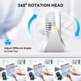 thumbnail image 3 of Ultra - Quiet 5 - Speed Portable USB Fan | 360° Rotation, Removable Cover – Rechargeable for Office/Bedroom, 3 of 6
