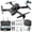 Black, variant on CheAAlet E100 UAV HD 4K Aerial Photography Dual Camera Remote Control Quadcopter Boy Folding Model Aircraft Toy