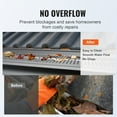 thumbnail image 6 of VEVOR Gutter Guard, 6 inch Width, Aluminum Leaf Filter DIY Gutter Cover, 52 PCS 208 ft Total Length, 0.157'' Hole Diameter & 0.02'' Thick  Fits Any Roof or Gutter Type, 6 of 9