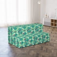 thumbnail image 2 of Floral Foldable Mattress, Exotic Arrangement Flowers, 78.7" x 47.2", Green and Hot Pink, by Ambesonne, 2 of 4