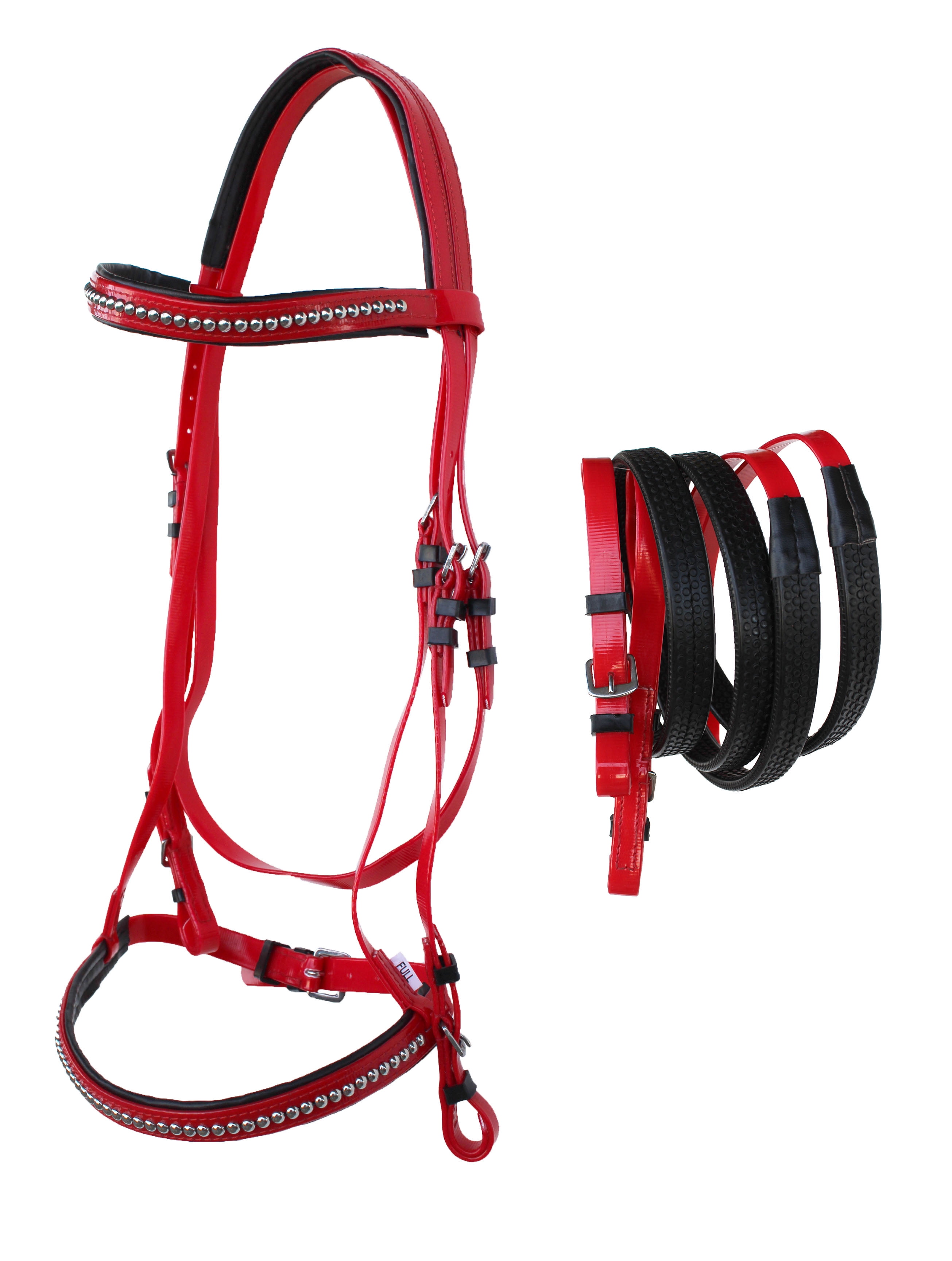 Horse English Biothane Endurance Bridle Noseband Tack Reins 40HS72