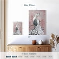 thumbnail image 4 of Elephant Stock Regal Peacock Ii Wall Art - Vertical Canvas Wall Art - Lobby Wall Decor - Animal Canvas - Pink And White Decor By Eva Watts - 8" x 12", 4 of 8