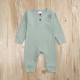 thumbnail image 3 of Kogui Baby Boy Jumpsuit Baby Easter Romper Long Hoodie Romper Jumpsuit with Zipper 0 3 6 9 12 18 24 Months (Dark Blue,3-6 Months), 3 of 8