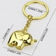 thumbnail image 3 of Llavero con elefante Llavero con elefante dorado Pequeño regalo Decoración para llaves, 3 of 6
