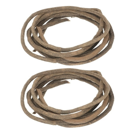 2 Pcs Grape Vine Garland for Decorating Mini Wreaths Crafts Brown